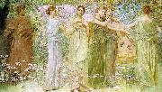 Thomas Wilmer Dewing The Days USA oil painting artist